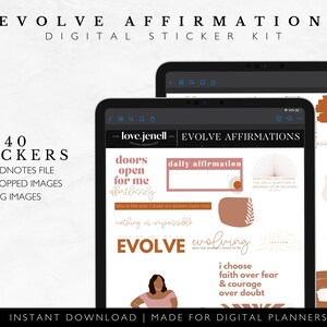 Black Girl Magic Digital Planner Pegatinas / GoodNotes, Notability, Noteshelf, Xodo / PNGs precortados / Ipad Android Pegatinas digitales
