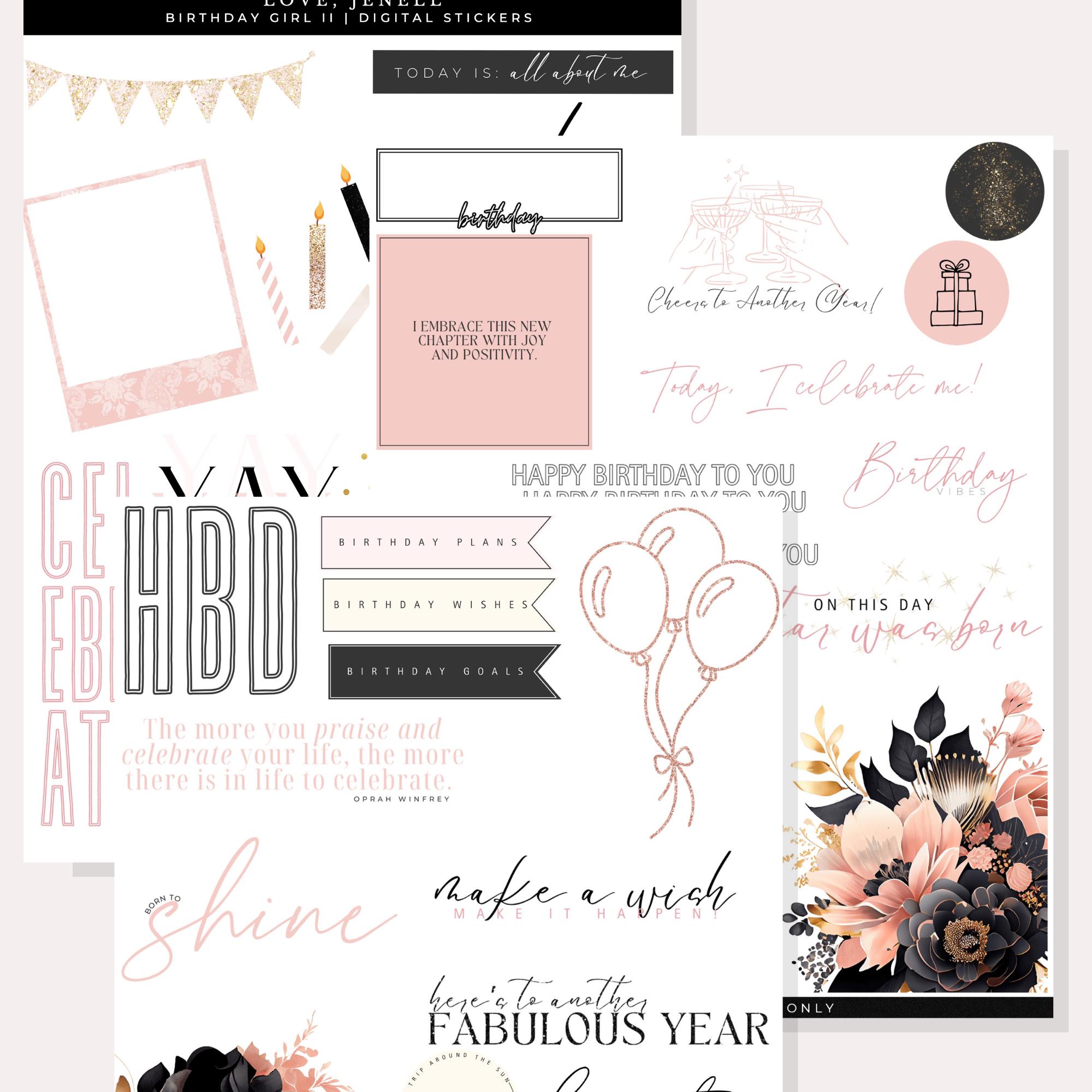 Birthday Fun Stickers