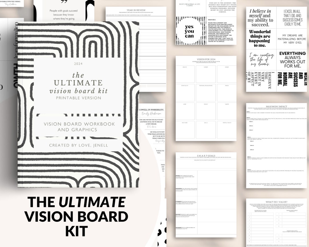 Vision Board Kits Vision Board Printable Graphics Vision Board