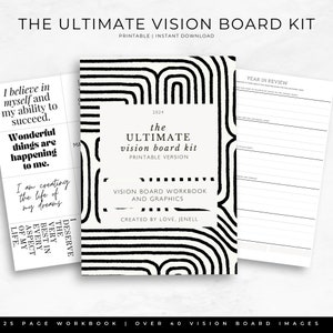 Vision Board Graphics Kit Printable Vision Board Vision Board Graphics ...