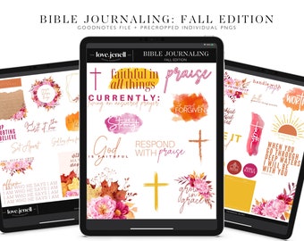 Bible Journaling Digital Stickers | GoodNotes, Notability, Noteshelf | Ipad Android Digital Stickers |  Scripture Faith Stickers