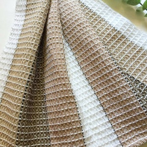 Handwoven tea towel, cotton tea towel, handmade towels, woven towel, handmade kitchen decor, weave towels, hand towels, waffle weave towel