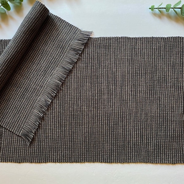 Handwoven placemat, Priced individually, Cotton placemats, Ecofriendly placemats, Machine washable, Handwoven home decor, Grey placemats