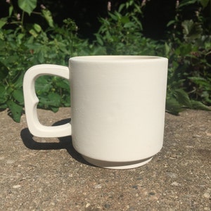 Ceramic Bisque - Small Coffee Mug - Ready to Paint - DIY