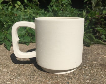 Ceramic Bisque - Small Coffee Mug - Ready to Paint - DIY