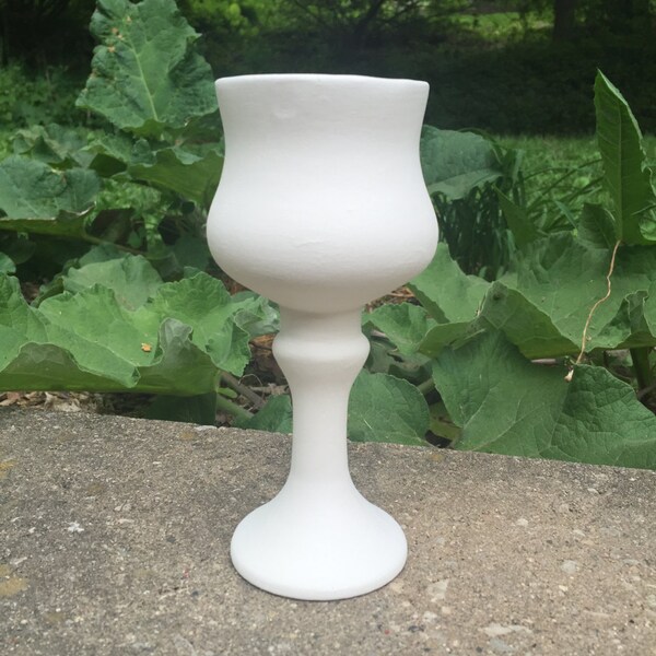 Ceramic Bisque - Ukrainian Wine Goblet Glass - Ready to Paint