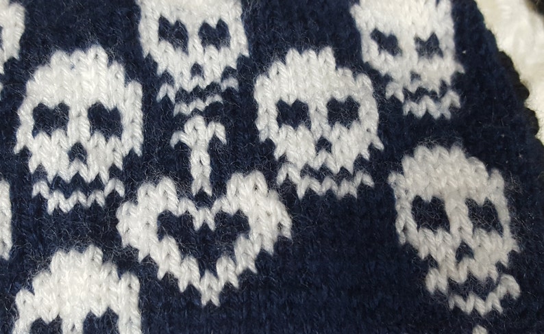Hund Bandana Zucker Schädel stricken handgemachte Hund Schal Etsy
