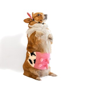 Midlee Cow Headband &amp; Udder Dog Costume - Etsy