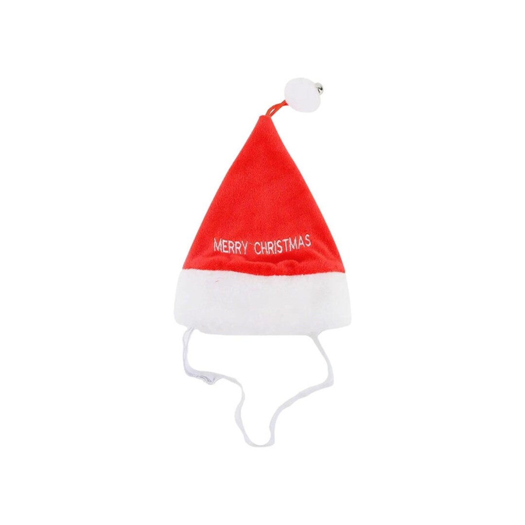 Midlee Merry Christmas Jingle Bell Dog Santa Hat Etsy