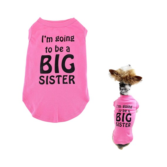Big sister little sister dog shirts Clearance