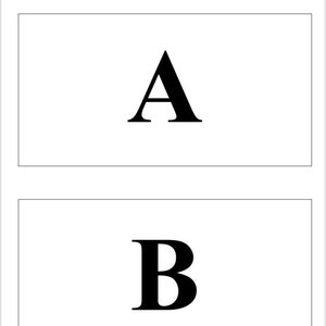 May include: A black and white image of the letters A and B. The letter A is in a sans-serif font and the letter B is in a serif font.