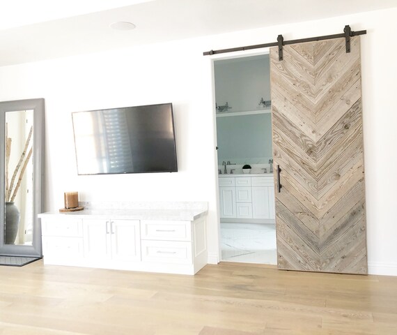 Gray Reclaimed Barn Wood Herringbone Huntington Design Barn Etsy