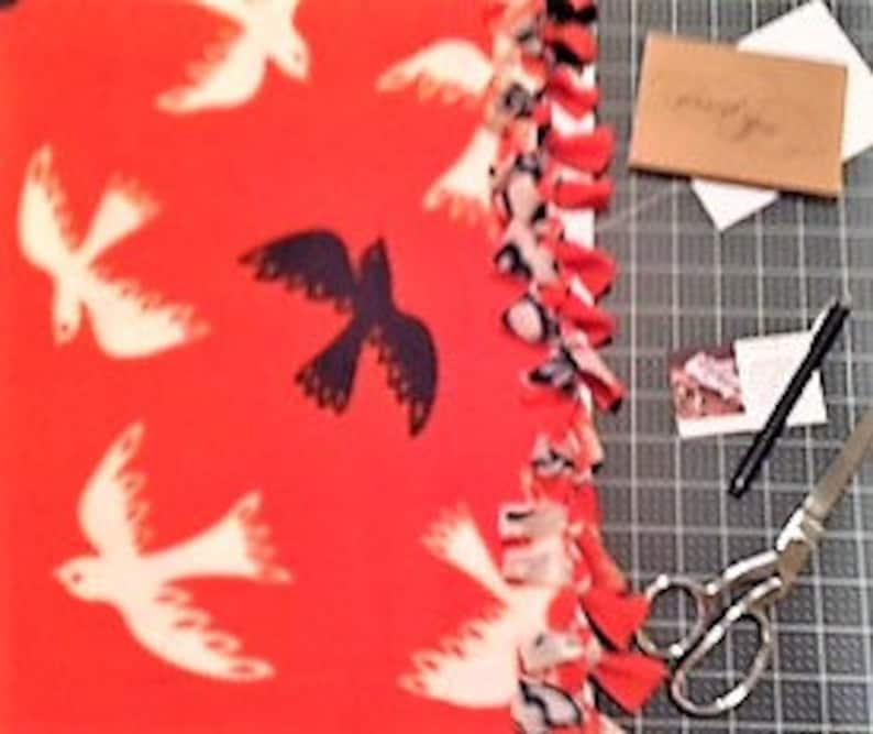 The TeQuiLLa SuNriSe handmade fleece blanket by JAX is a beautiful throw w 3 size options avaliable A great gift idea or home decoration!