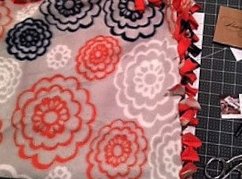The TeQuiLLa SuNriSe handmade fleece blanket by JAX is a beautiful throw w 3 size options avaliable A great gift idea or home decoration!