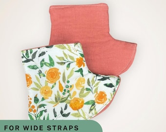 Happy Baby Carrier Suckpads, Ergo Drool Pads for Happy Baby Carrier Strap Protector, Tula Baby Carrier Accessories, Sakura Bloom Suckpad