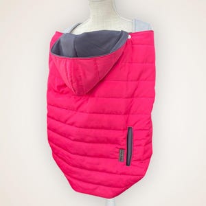 Puffer coat baby carrier cover universal, babywearing cover warm winter cover Hope and plum Oscha carrier, infant carrier cozy outdoor cover