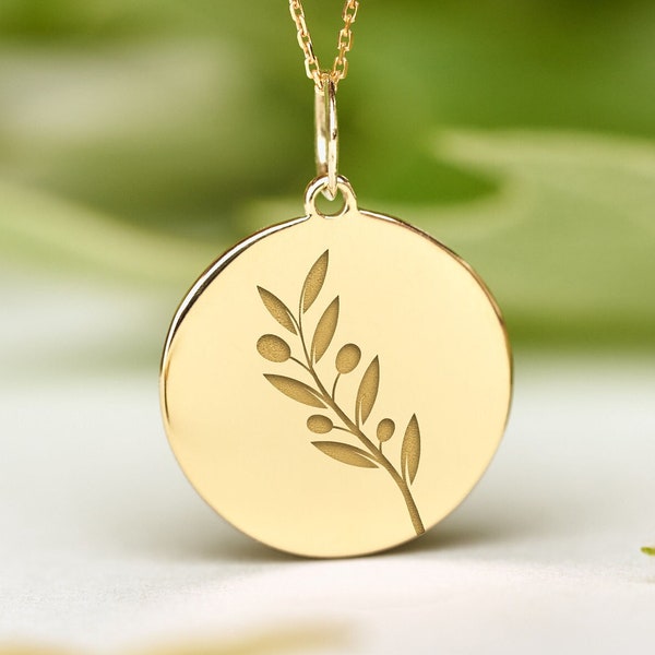 Olive Branch Charm Etsy