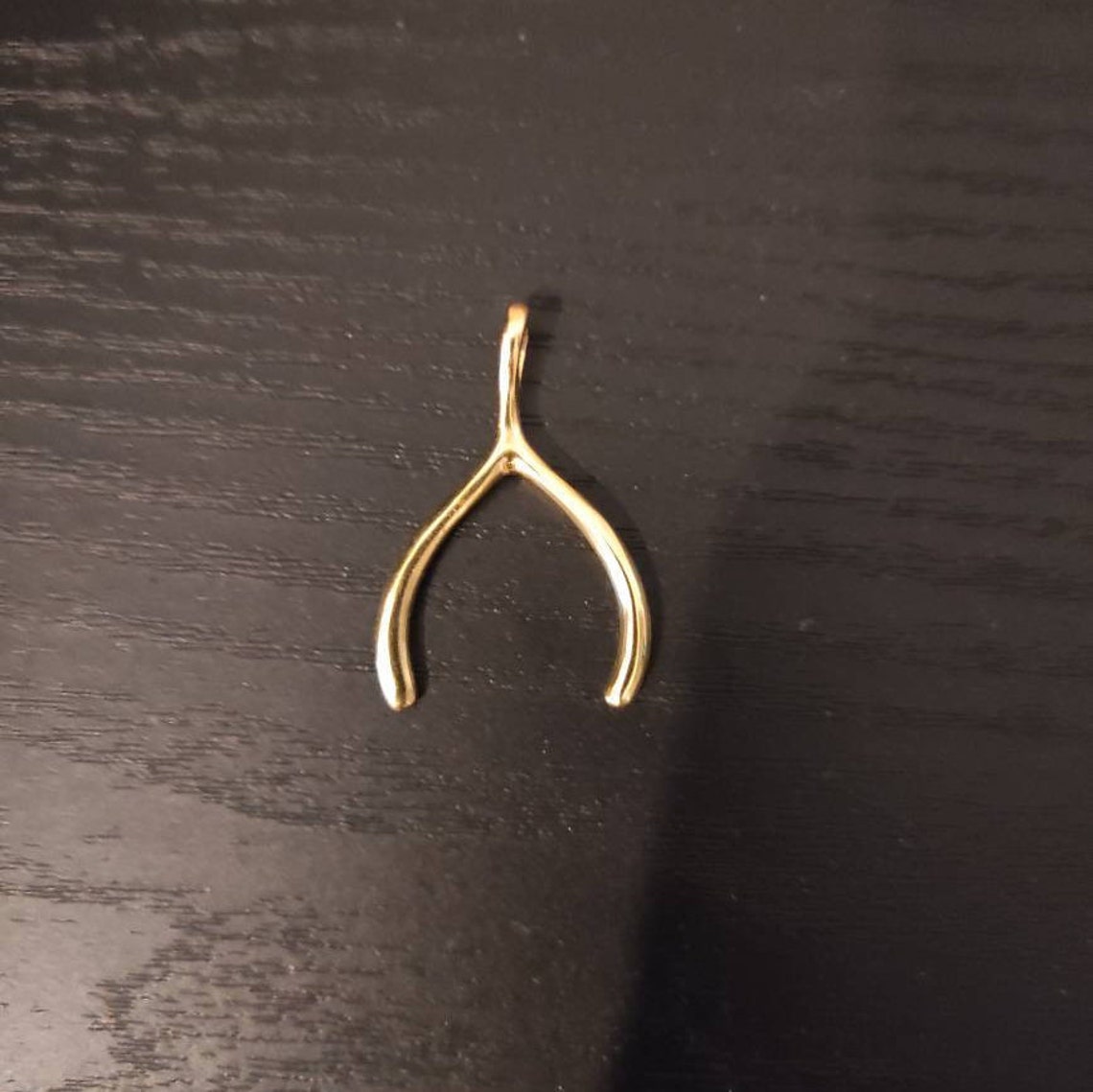 Ring Holder Necklace Wishbone necklace ring holder gold Etsy
