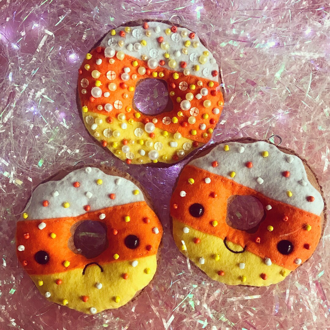 Candy Corn Donuts Etsy