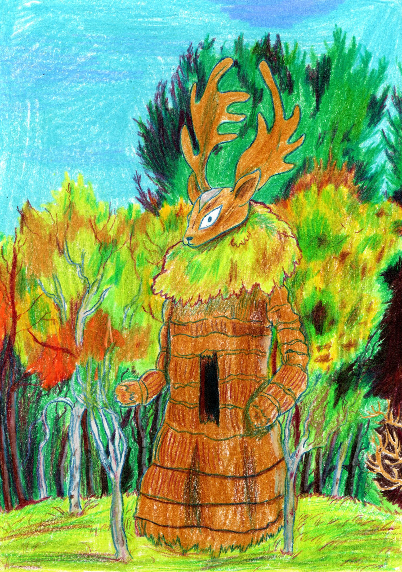 Récolte - Dessin original A5