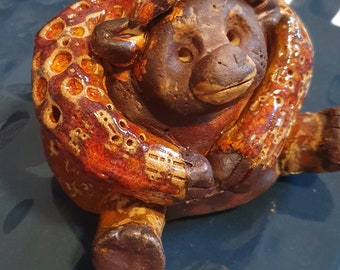 Orangutan - Pottery Figure
