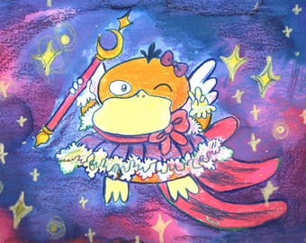 Pato mágico - Dibujo original tamaño A5