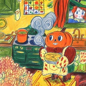 Autumn Baking - Original A5 Drawing