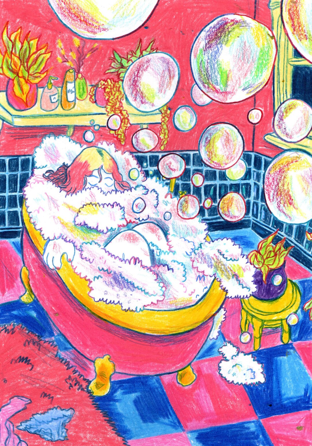 Bubble Bath - A5 Print - Etsy