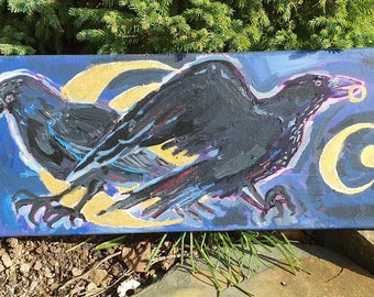 Two Crows - Original Painting