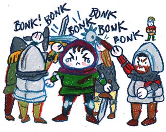 Bonk! - Original A5 Drawing