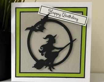Wicked Witch Birthday Card, Handmade Musical Theatre Card