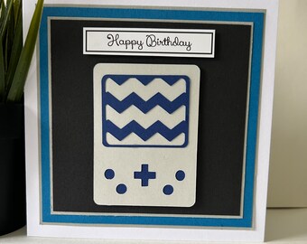 Handmade Retro Gameboy Birthday Card