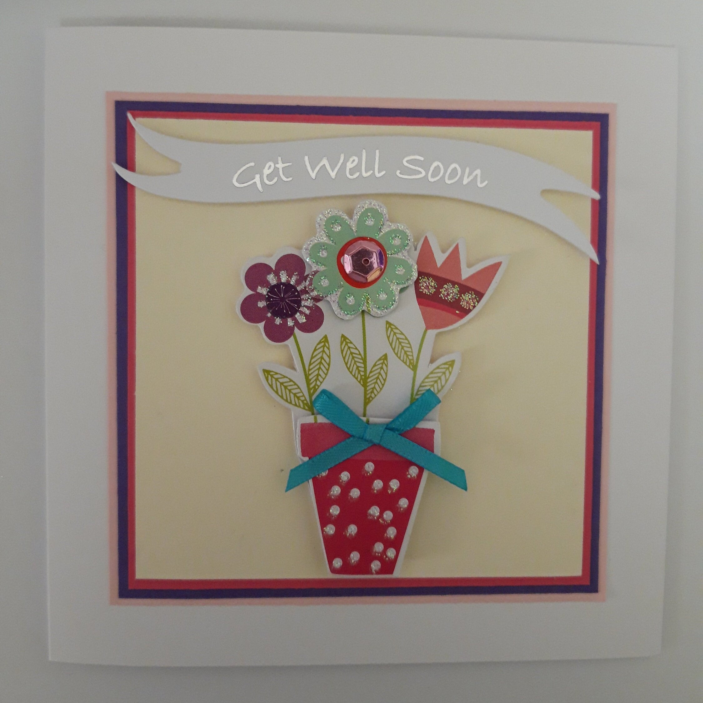 Get Well Flowers Card Get Well Card Etsy UK