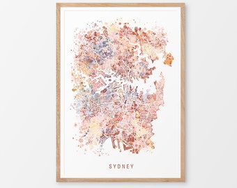Sydney map | Etsy