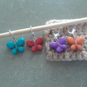 Stitch Markers - butterflies (pastel or bright)