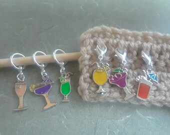 Stitch Markers - cocktails