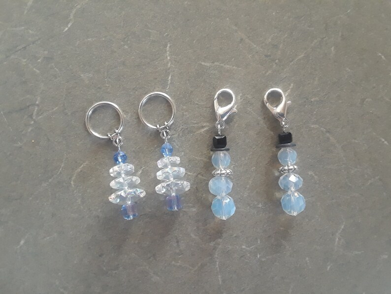 Stitch Markers snowman /& tree