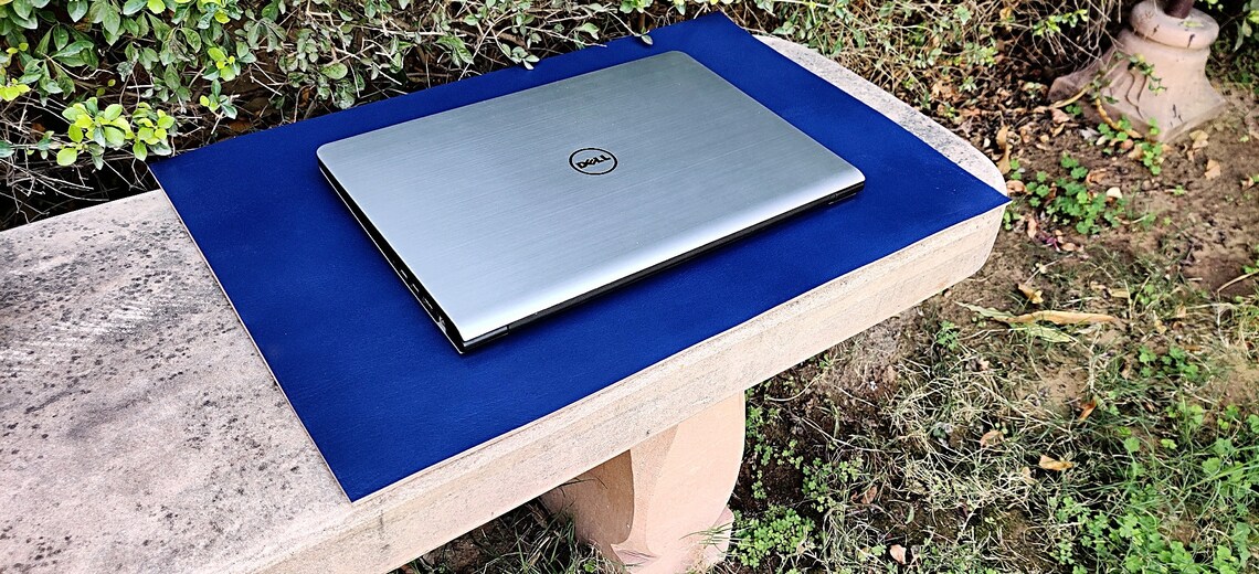 Top Grain Leather Table Mats Conference Desk Pad Navy Blue Etsy