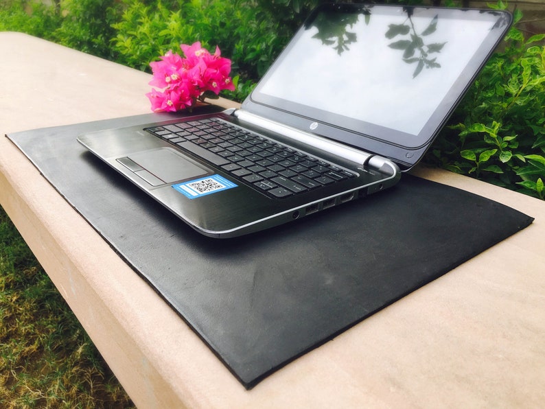 Leather Desk Pad , Leather Desk Mat Vintage Black Genuine , Executive Desk Blotter, Laptop Pad, schreibtischunterlage, Office Desk Accessory Black