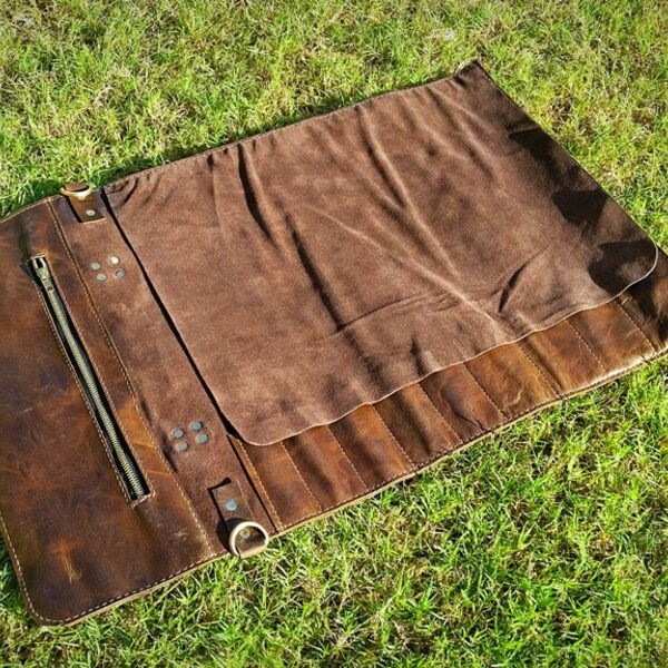Chef Knife Roll Etsy