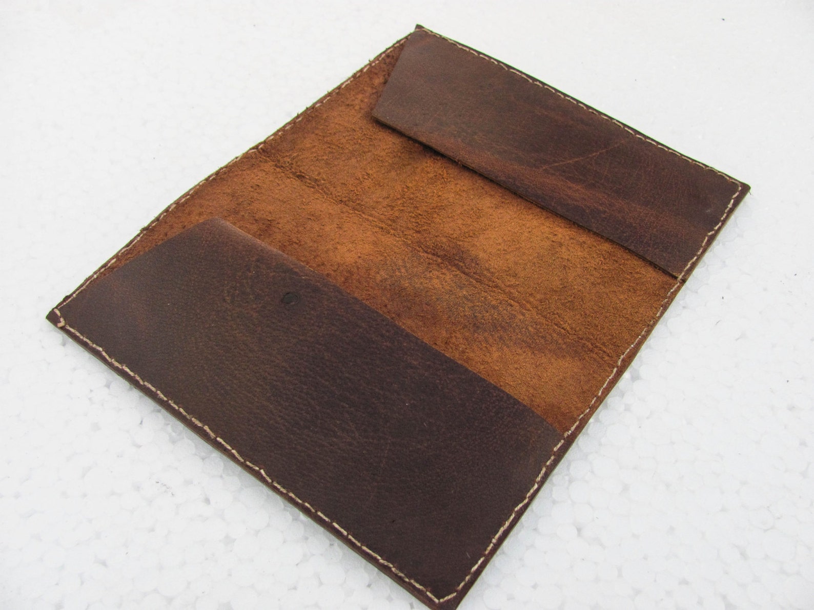 Leather Passport Cover, Genuine Leather Passport Holder, Handmade