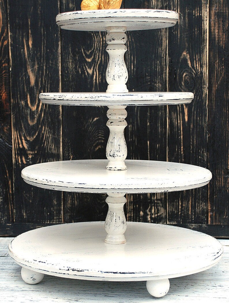 16/14/12/10 Wedding Shabby White Cupcake stand Wedding Etsy 16/14/12/10 Wedding Shabby White Cupcake stand Wedding Etsy