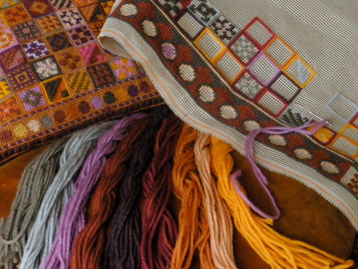 Needlepoint tapestry kit. 'MEDIEVAL'. Detailed Etsy