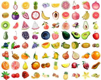 fruit stickers etsy fruit stickers etsy