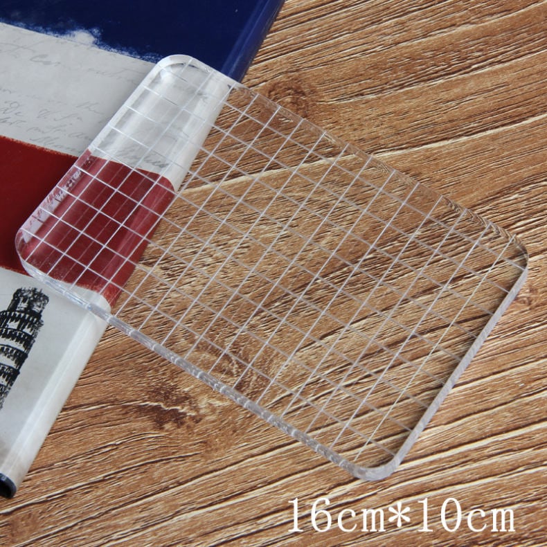 Transparenter Acryl-Stempelblock - Halterung Für Stempel, Scrapbooking & Bastelprojekte