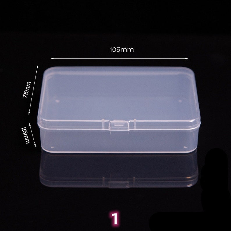 2pcs, Mini storage box, stickers storage, desk storage, plastic storage box, bead container, Scrapbook Organizer, stationery storage,planner 1