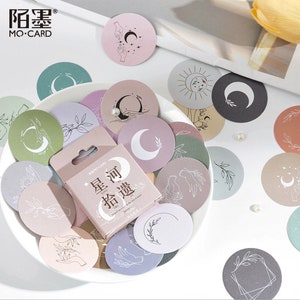 45 piezas, pegatinas lindas, copos de pegatinas, pegatinas bonitas, pegatinas para planificador, papelería kawaii, álbum de recortes, diario, juego de pegatinas, temas de la naturaleza
