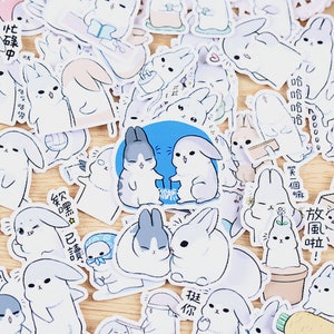 33pcs Rabbit Stickers Bunny Animal Cartoon Planner - Etsy
