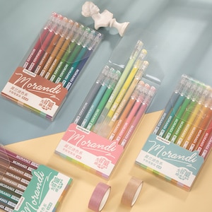 9 penne gel da 0,5 mm, cancelleria kawaii, penne carine, penna per segnaletica, penna a inchiostro gel, penne per planner, penne estetiche, temi naturalistici