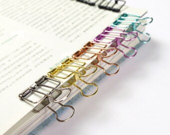 Grote decoratieve metalen paperclips voor school en kantoor - pinguïnvormig groen - 20
